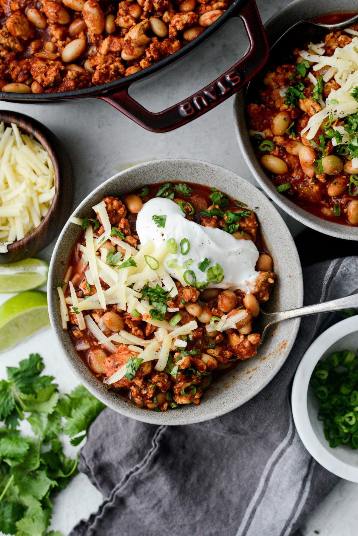 Chipotle White Bean Turkey Chili l SimplyScratch