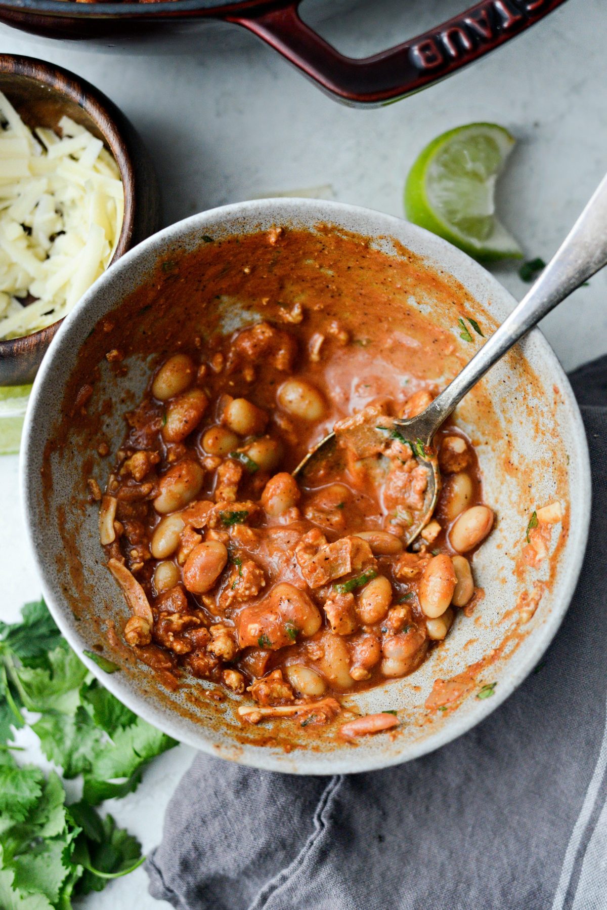 Chipotle White Bean Turkey Chili l SimplyScratch