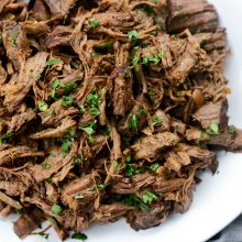 Slow Cooker Beef Barbacoa l SimplyScratch.com #beef #barbacoa #texmex #slowcooker #recipe #easy #shreddedbeef