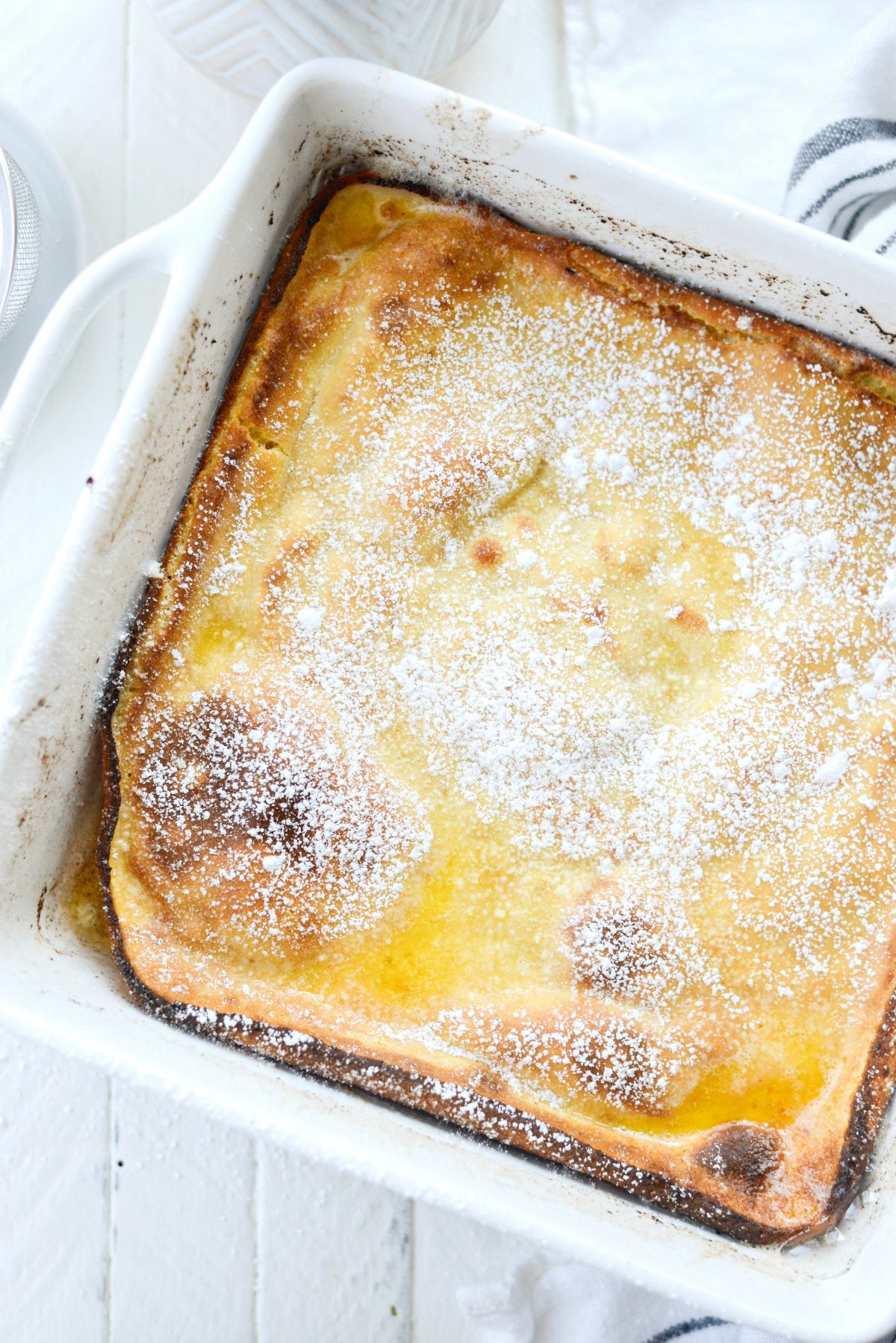 Lemon Ricotta Puff Pancake l SimplyScratch.com #ricotta #lemon #pancake #breakfast #wildblueberries