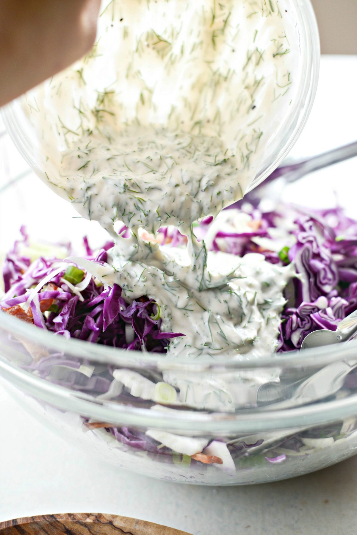 pour in dressing