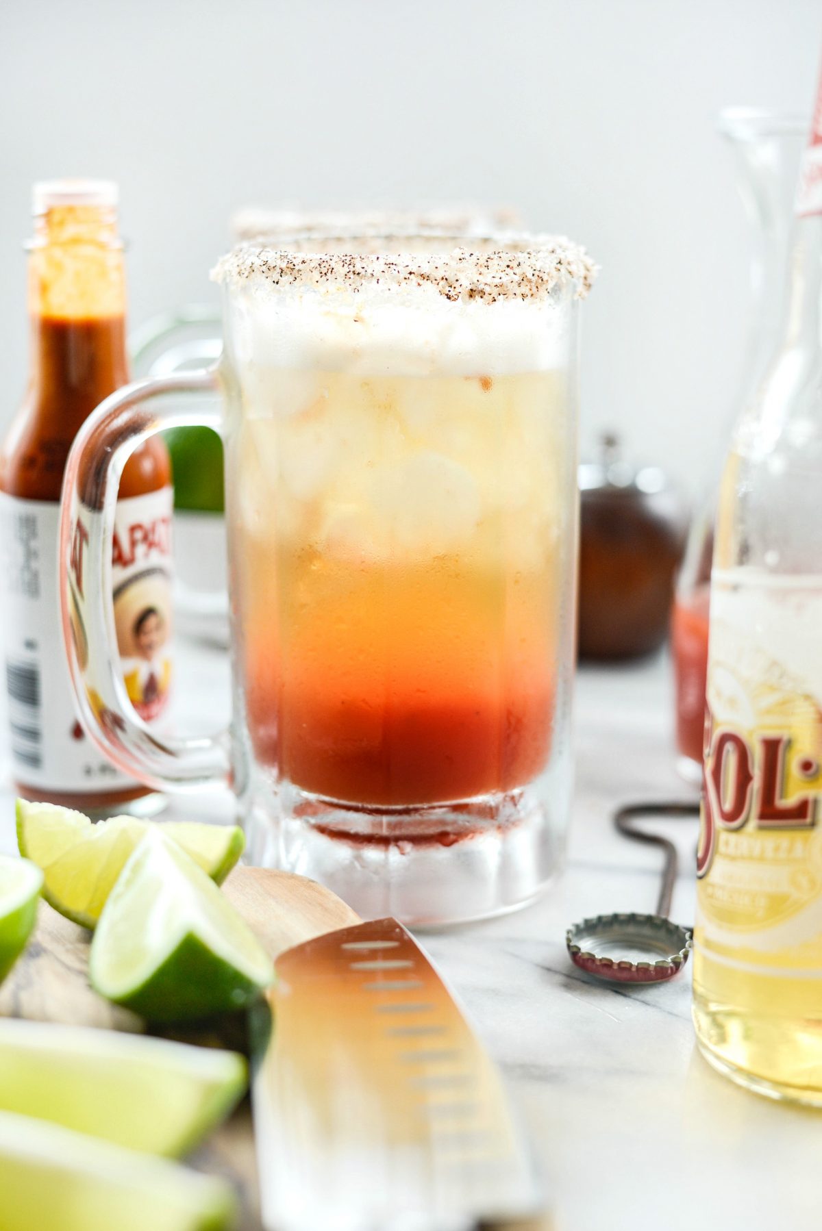 Mexican Michelada Recipe l SimplyScratch.com #adultbeverage #cincodemayo #beer #drink #mexican