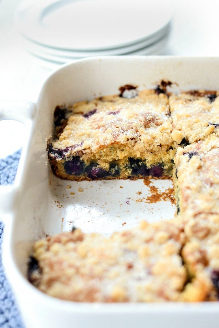 Blueberry Crumb Cake l SimplyScratch.com #homemade #blueberry #crumbcake #fromscratch #cake #dessert