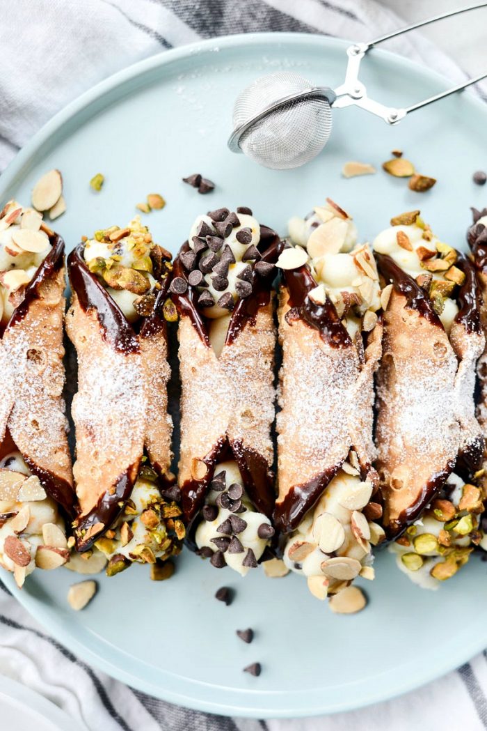 Easy Cannolis l SimplyScratch.com #easy #homemade #cannoli #ricotta #italian #dessert