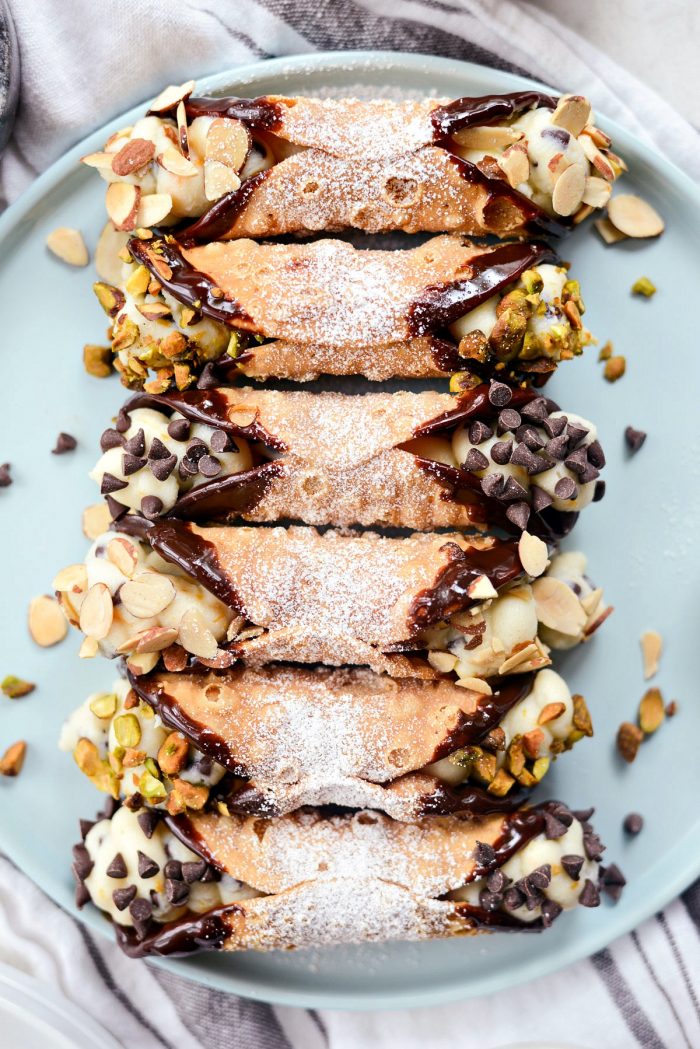 Easy Homemade Cannolis l SimplyScratch.com #easy #homemade #cannoli #ricotta #italian #dessert