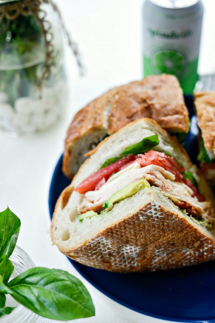 California Club Loaf Sandwich l SimplyScratch.com #summer #sandwich #california #avocado #bacon #easylunch 