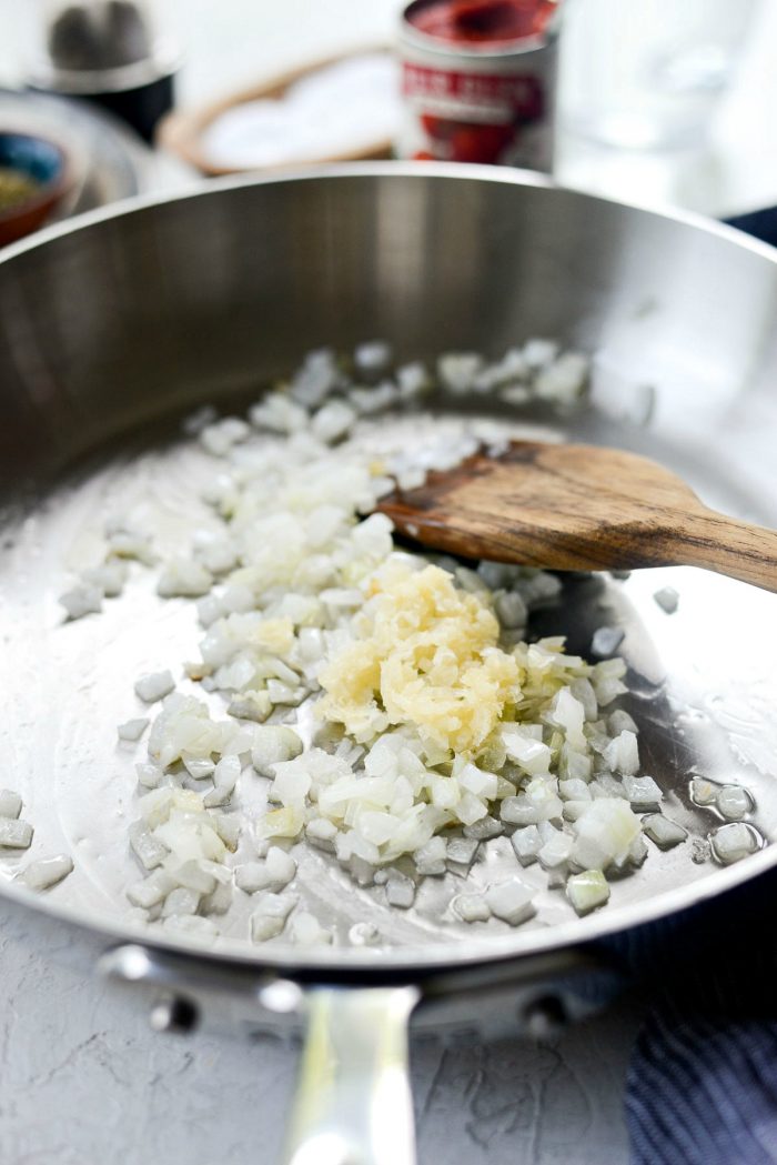 add minced fresh garlic