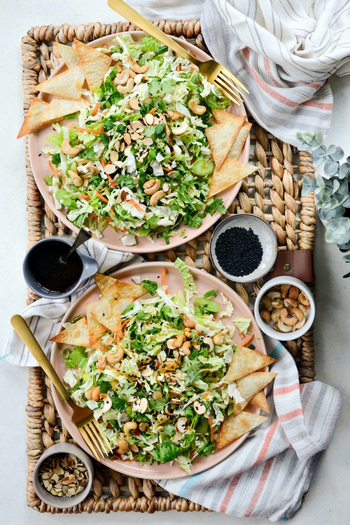 Asian Cabbage Chopped Salad l SimplyScratch.com #chopped #salad #cabbage #asian #cashew #taylorfarms #copycat #recipe