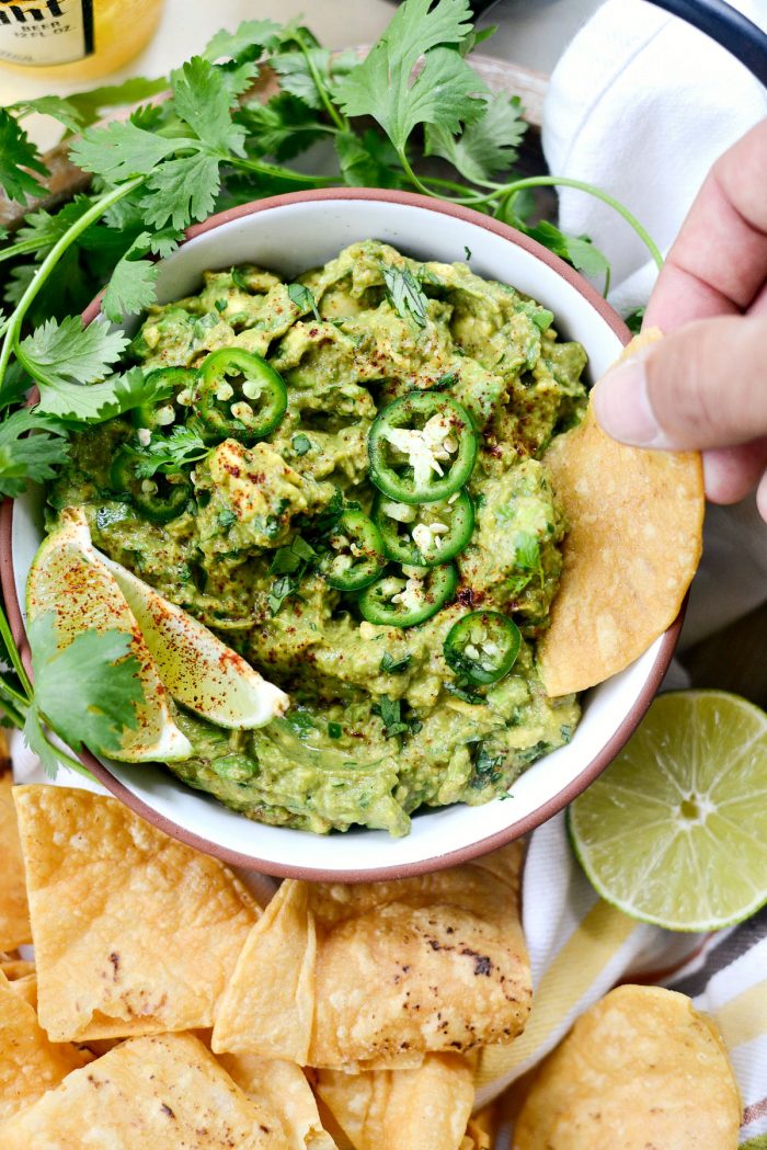 Chile Lime Guacamole l SimplyScratch.com #chile #lime #homemade #guacamole #guac #recipe #texmex #dip #appetizer #snack