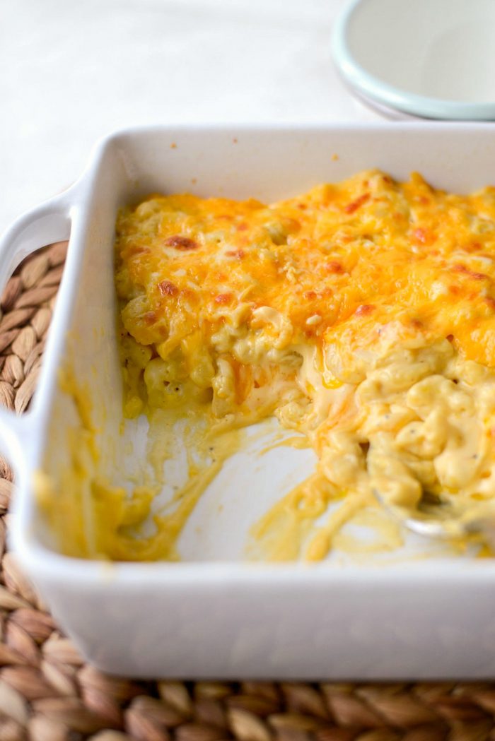 Easy Baked Mac and Cheese l SimplyScratch.com #macaroni #cheese #baked #homemade #fromscratch #easy #recipe #bestmacandcheese