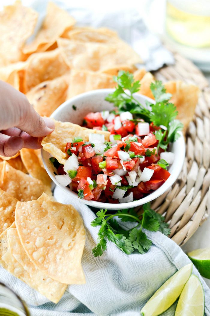 Quick Pico de Gallo l SimplyScratch.com #picodegallo #pico #tomatoes #fresh #salsa #fresca #mexican #appetizer