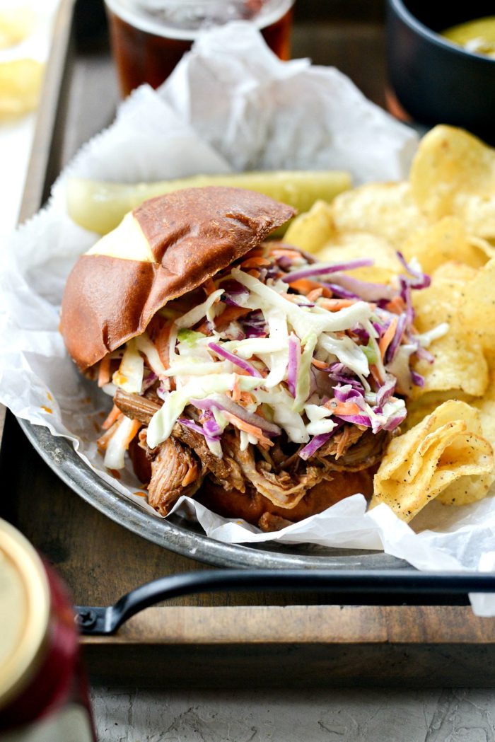 Slow Cooker Pulled Pork Sandwiches