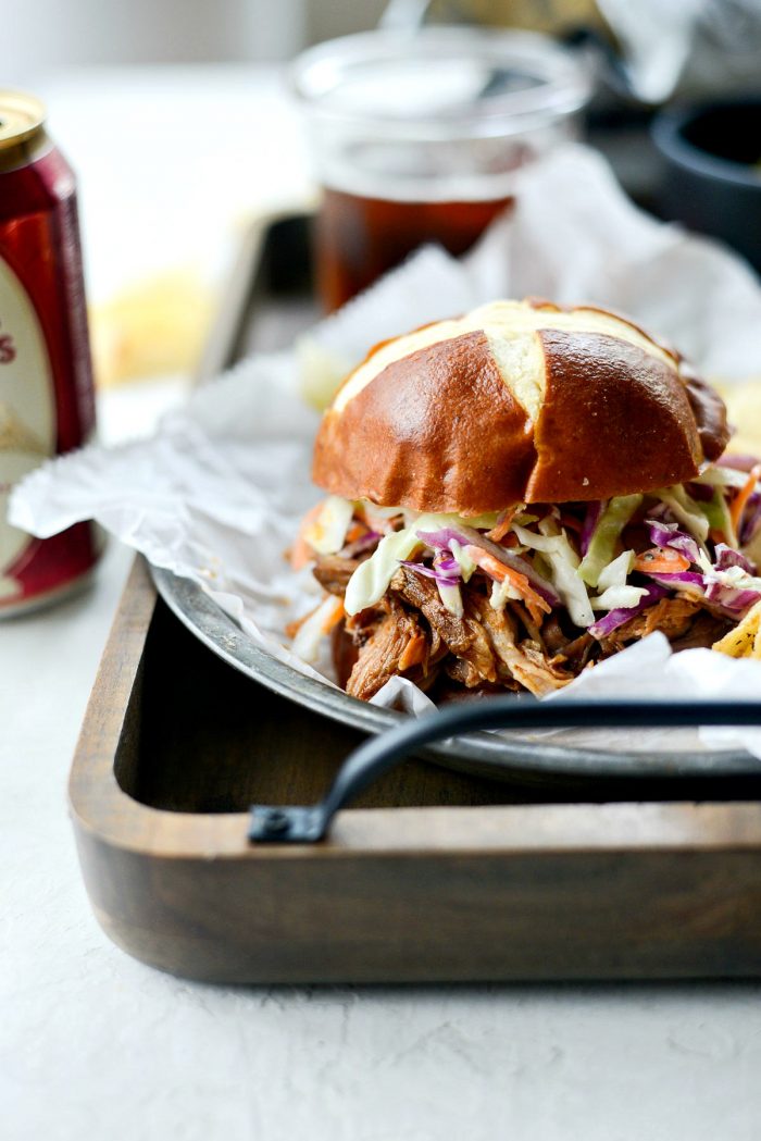 Slow Cooker Pulled Pork Sandwiches