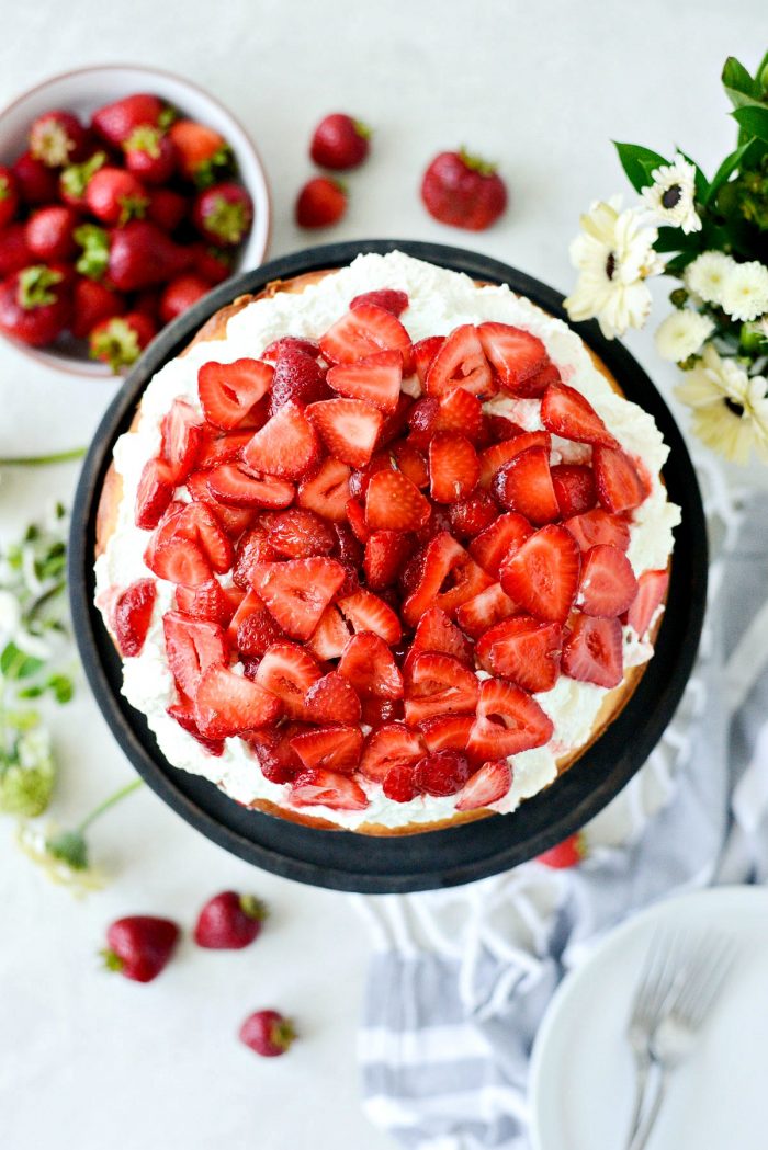 Strawberry Shortcake Cake l SimplyScratch.com #strawberry #shortcake #cake #poundcake #summer #dessert #homemade #fromscratch