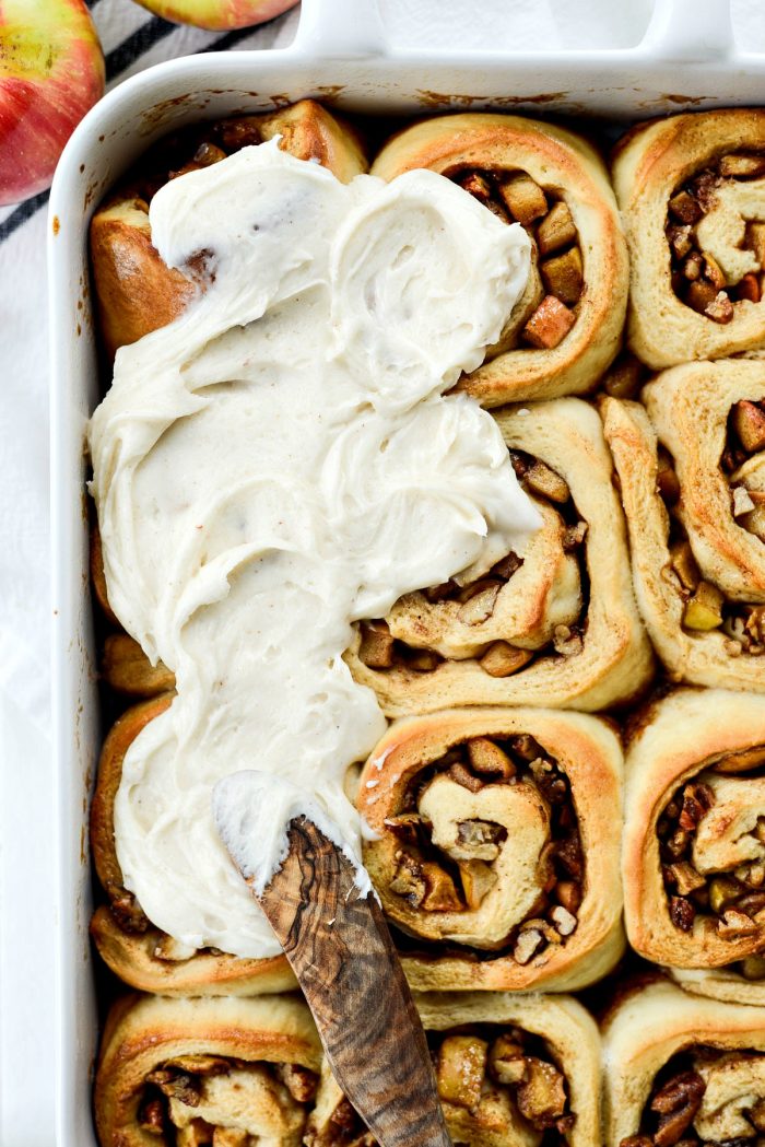 Apple Pecan Chai Cinnamon Rolls l SimplyScratch.com #apples #pecans #cinnamonrolls #chai #spice #homemade #fromscratch #simplyscratch