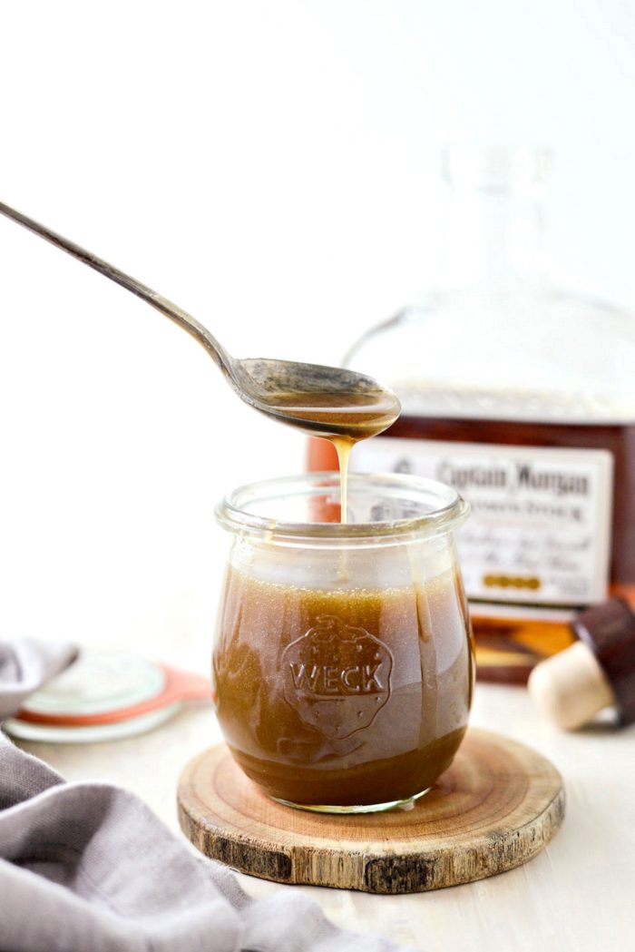 Homemade Butter Rum Sauce l SimplyScratch.com #dessert #topping #fromscratch #homemade #butter #rum #sauce #simplyscratch