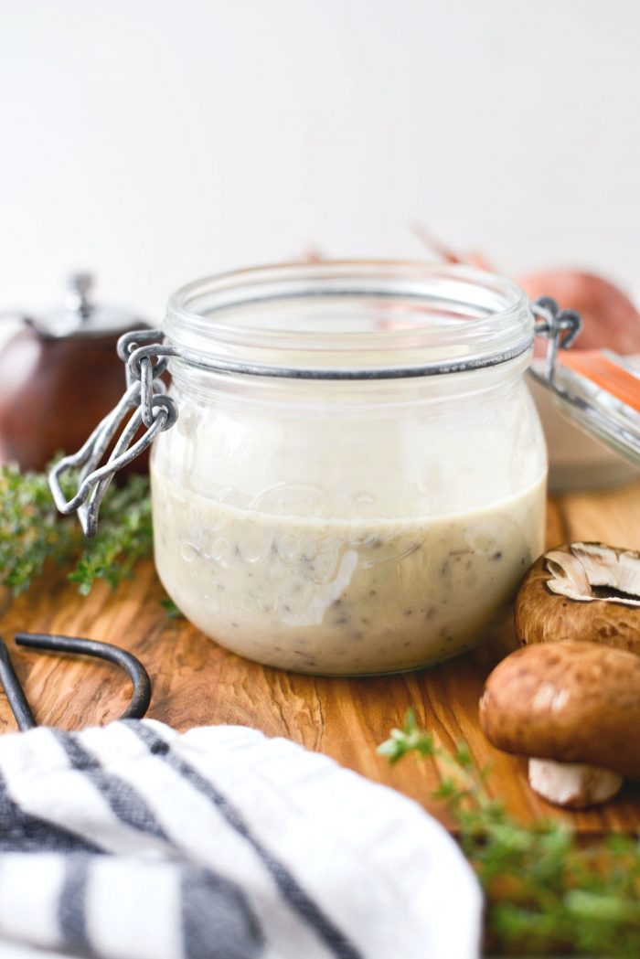 Homemade Condensed Cream of Mushroom Soup l SimplyScratch.com #fromscratch #homemade #condensed #soup #easy #mushroom #DIY #canofsoup