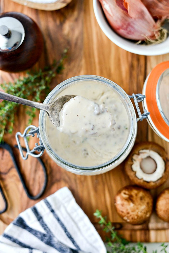 Homemade Condensed Cream of Mushroom Soup l SimplyScratch.com #fromscratch #homemade #condensed #soup #easy #mushroom #DIY #canofsoup