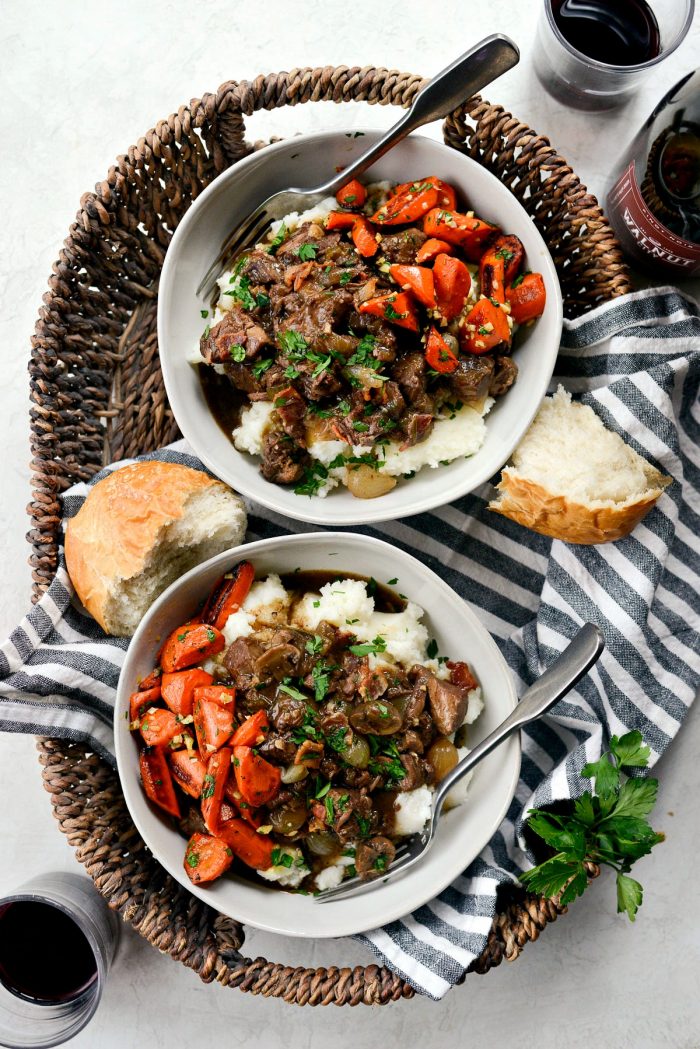 Easy Beef Bourguignon l SimplyScratch.com #beef #burgundy #bourguignon #stew #simplyscratch #easybourguignon