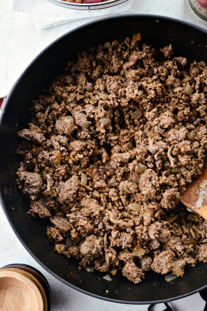 seasoned ground beef