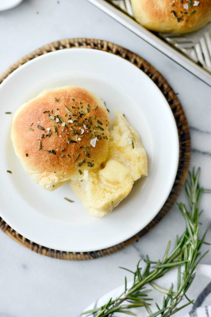 Buttered Rosemary Rolls