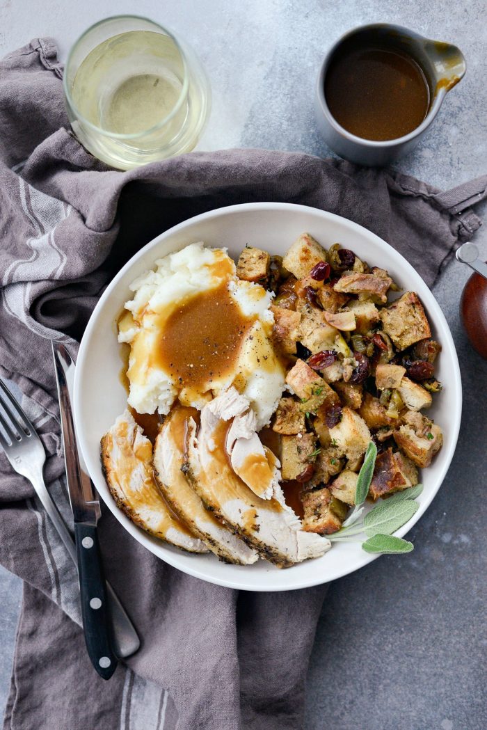 Slow Cooker Turkey Breast l SimplyScratch.com #turkey #slowcooker #thanksgiving #recipe #gravy #turkeybreast #holiday