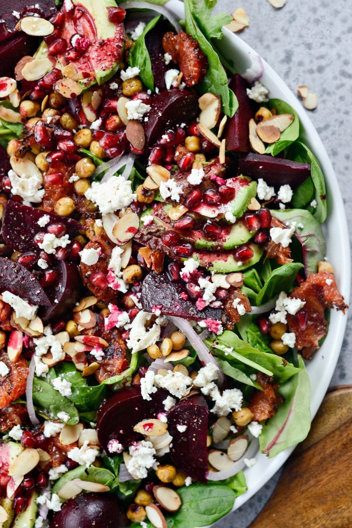 Roasted Grapefruit Beet Salad l SimplyScratch.com #grapefruit #beet #salad #holiday #christmas #healthy