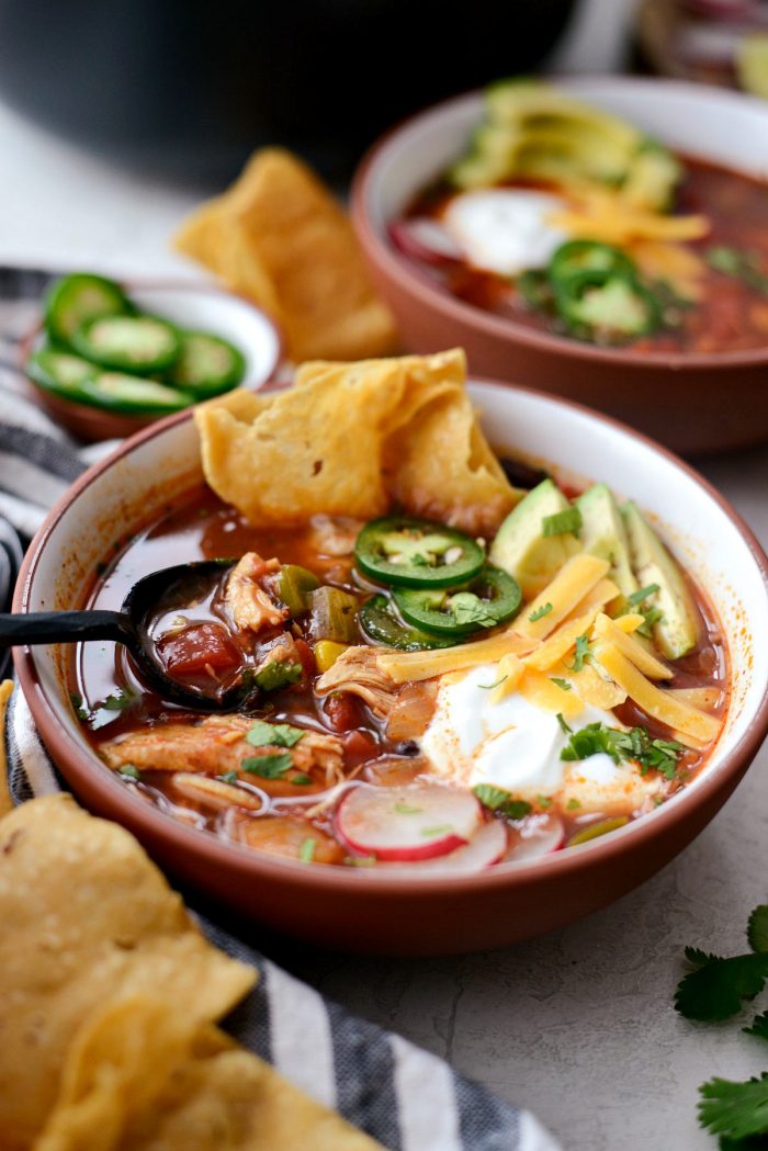 Chicken Tortilla Soup l SimplyScratch.com #homemade #easy #chicken #tortilla #soup #fromscratch