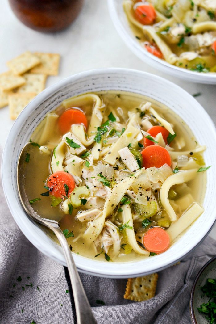 Homemade Chicken Noodle Soup l SimplyScratch.com #fromscratch #chicken #noodle #chickennoodlesoup #homemade #chickensoup