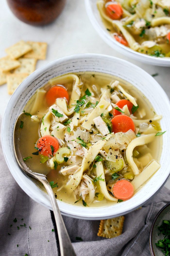 Easy Chicken Noodle Soup • The Fresh Cooky