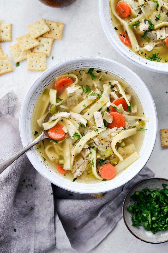 Homemade Chicken Noodle Soup l SimplyScratch.com #fromscratch #chicken #noodle #chickennoodlesoup #homemade #chickensoup