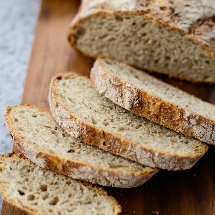 No-Knead Rye Bread