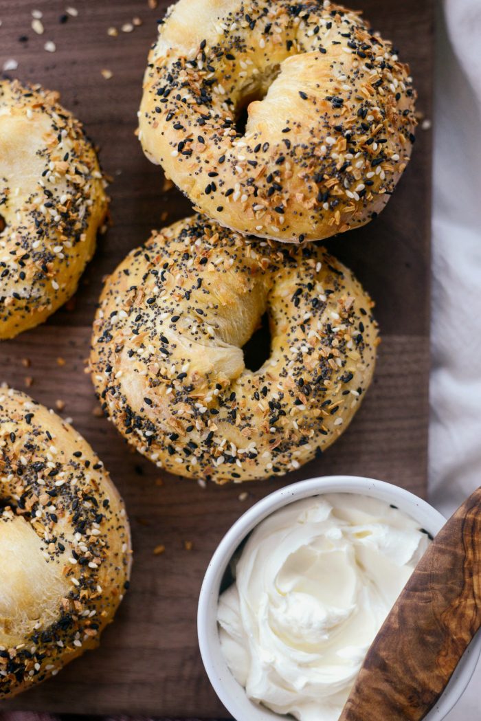 Air Fryer Everything Bagels l SimplyScratch.com #airfryer #airfried #everything #bagels #everythingseasoning #light #lowfat #ww #lowpoint