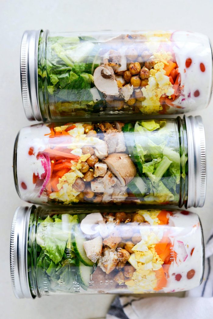 Mason Jar Salad (Meal Prep Recipe) - Food Dolls