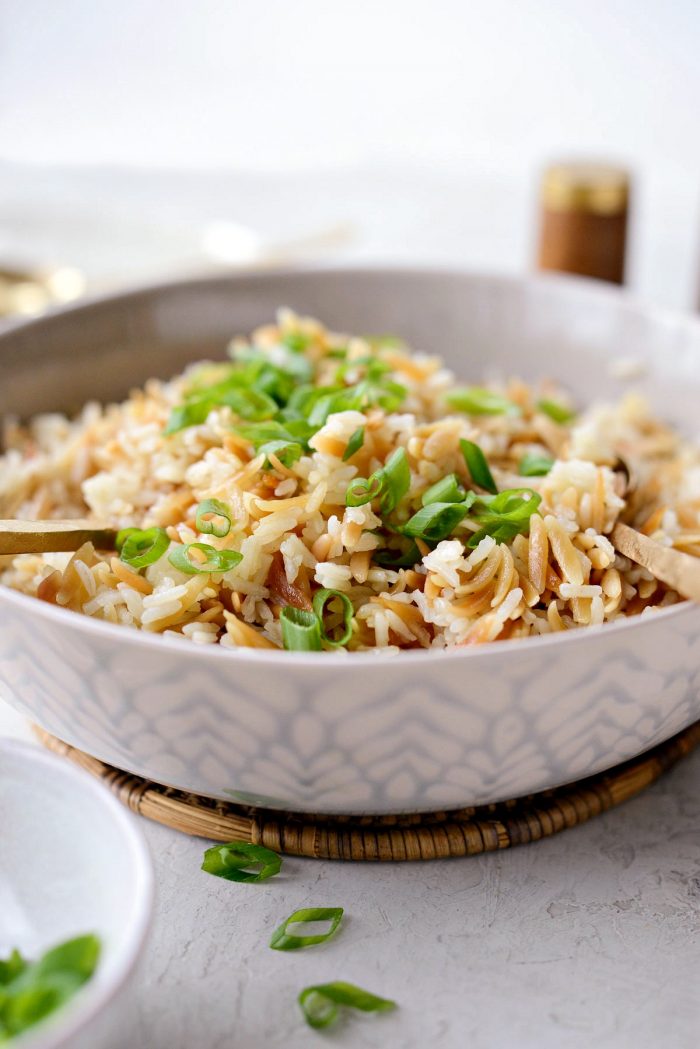 Rice Pilaf l SimplyScratch.com #sidedish #rice #pasta #easy #pilaf