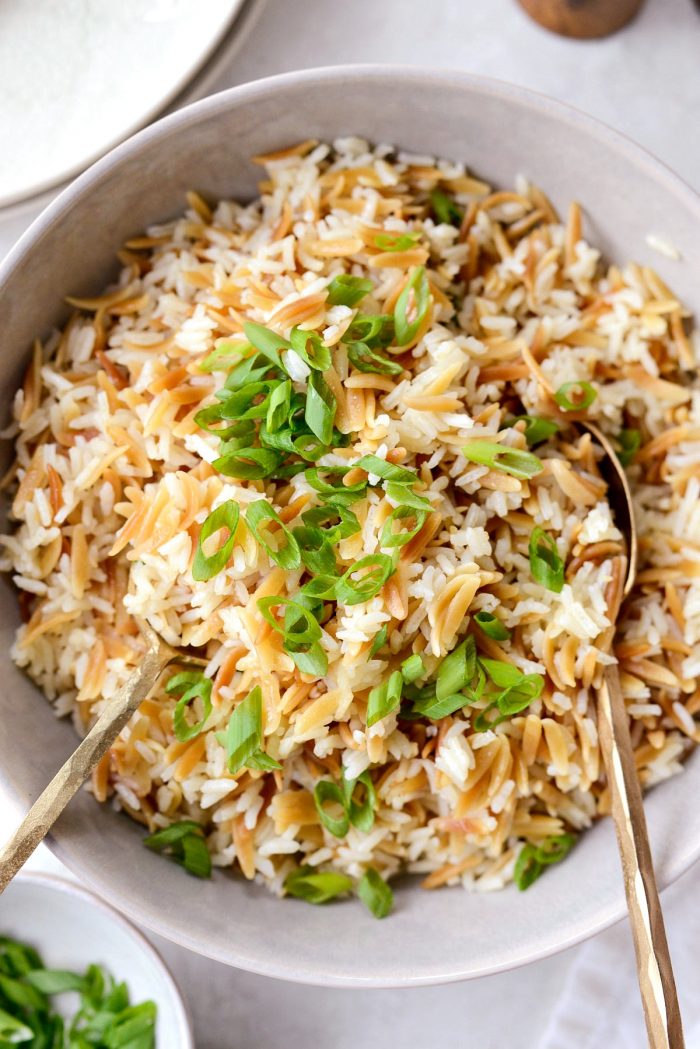 Rice Pilaf l SimplyScratch.com #sidedish #rice #pasta #easy #pilaf