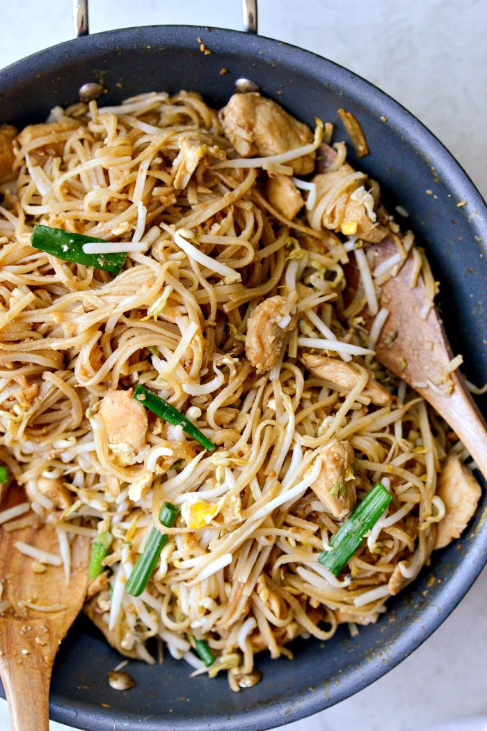 Easy Chicken Pad Thai l SimplyScratch.com #homemade #padthai #chicken #noodles #stirfry #easy #dinner #recipe