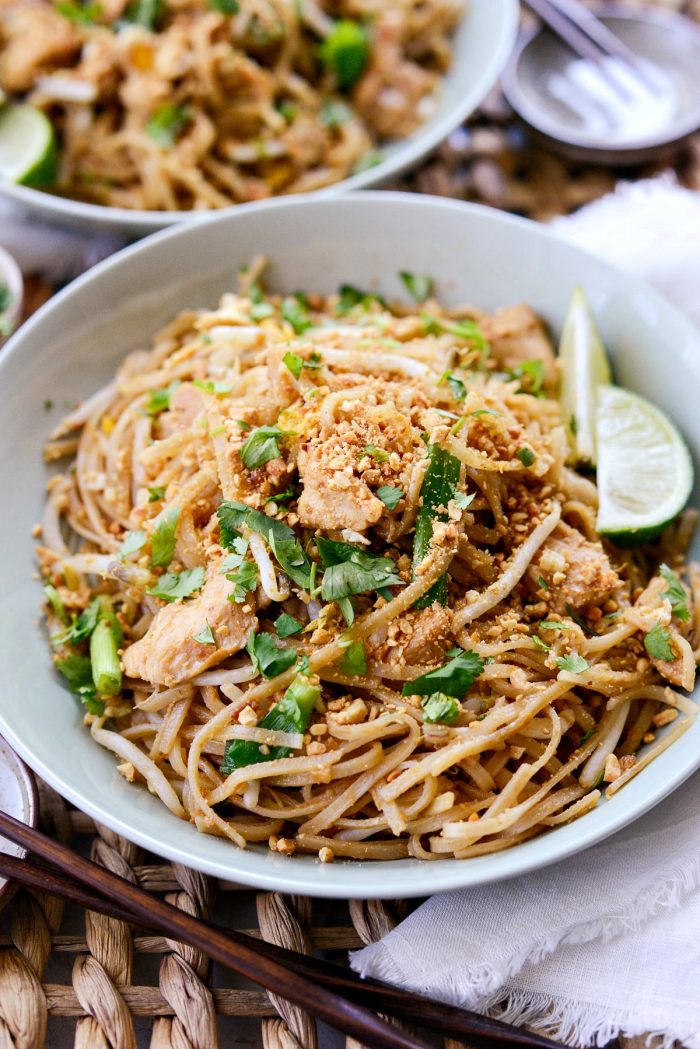 Easy Chicken Pad Thai l SimplyScratch.com #homemade #padthai #chicken #noodles #stirfry #easy #dinner #recipe