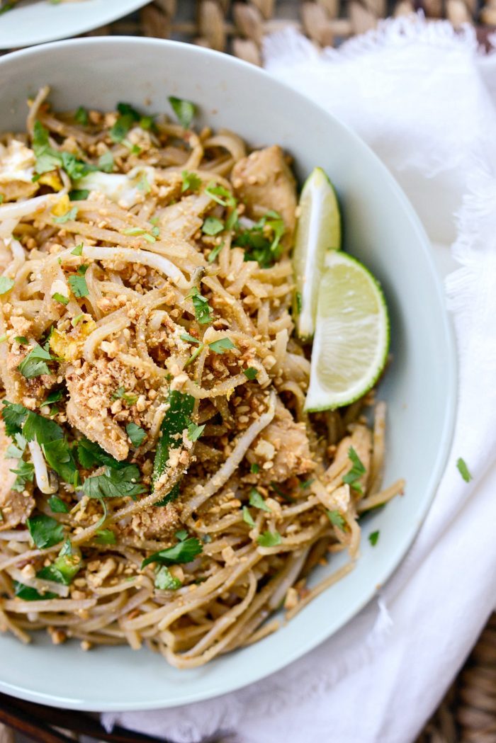 Easy Chicken Pad Thai l SimplyScratch.com #homemade #padthai #chicken #noodles #stirfry #easy #dinner #recipe