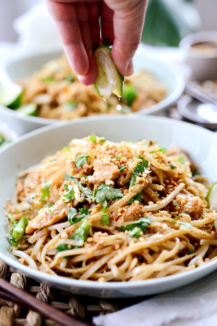 Easy Chicken Pad Thai l SimplyScratch.com #homemade #padthai #chicken #noodles #stirfry #easy #dinner #recipe