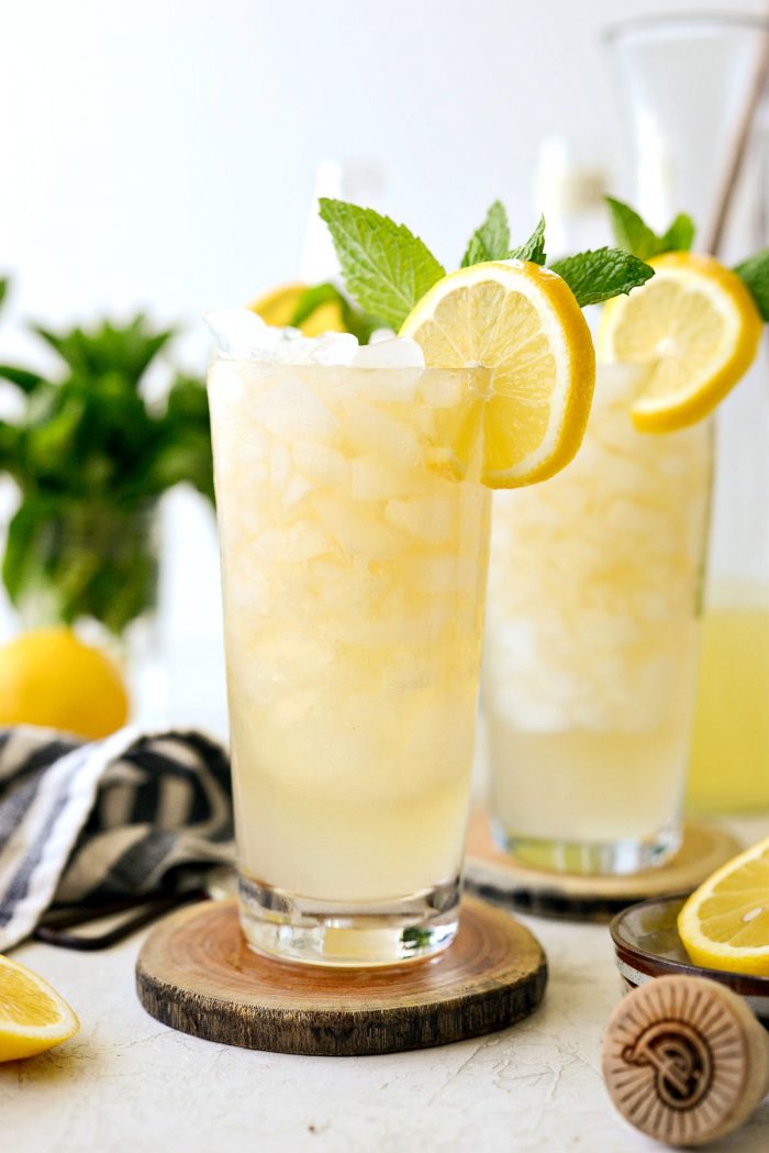 crushed ice with lemon shandy refresher