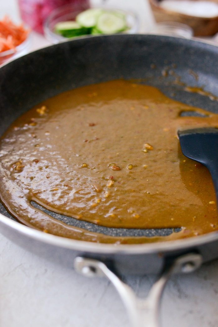 whisk remaining marinade with cornstarch and simmer in the same pan until thick