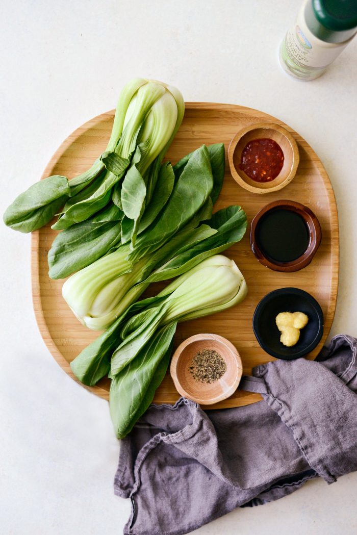 ingredients on a bamboo tray