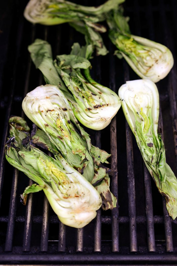 grilled baby Bok Choy