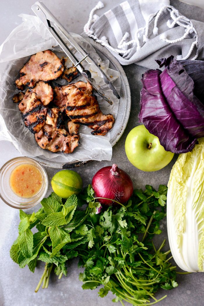 salad ingredients.