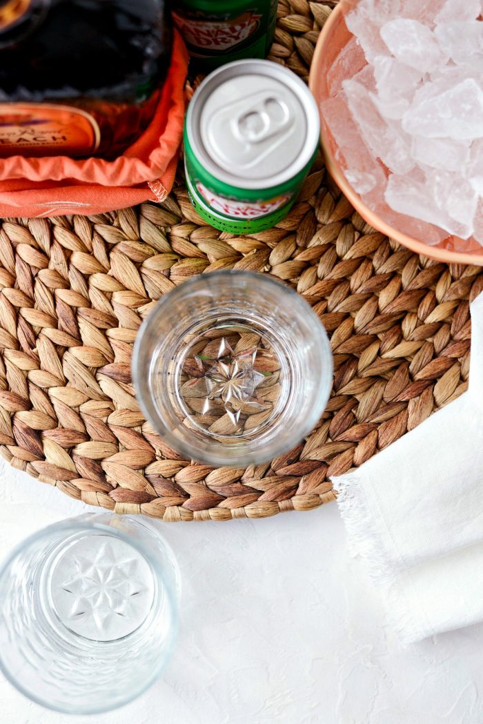 clear textured drinking glasses.