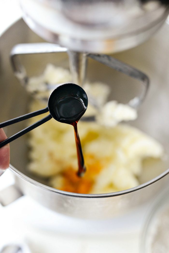 adding 1 teaspoon vanilla extract.