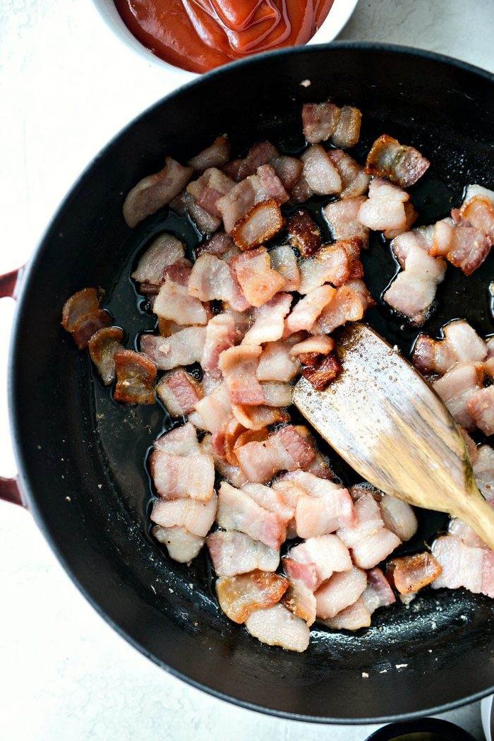 bacon is crispy in skillet