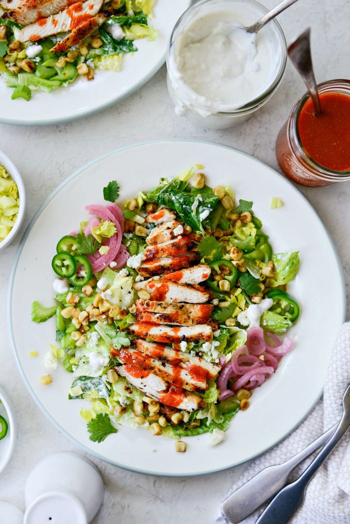 buffalo grilled chicken salad.