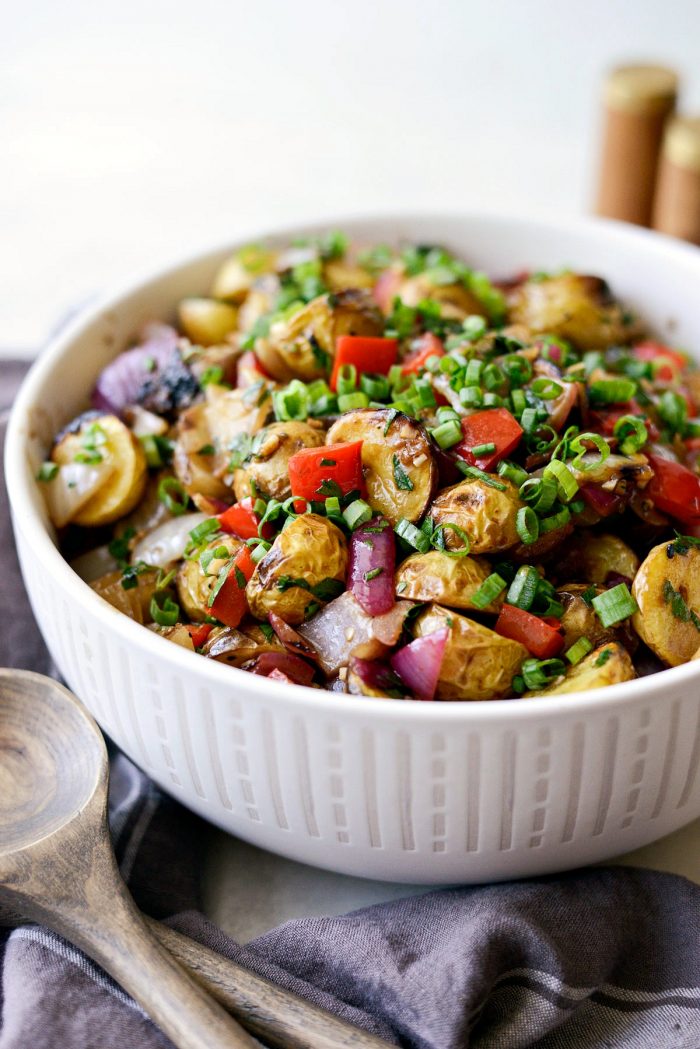 Tuck's potato salad with a sprinkle of green onion.